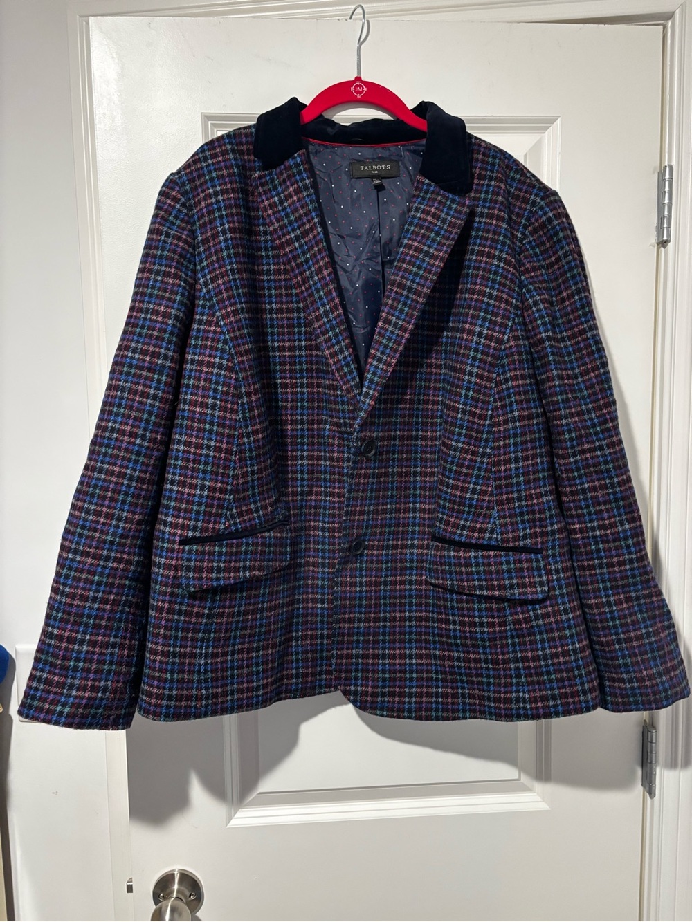 Talbots Plaid Blazer